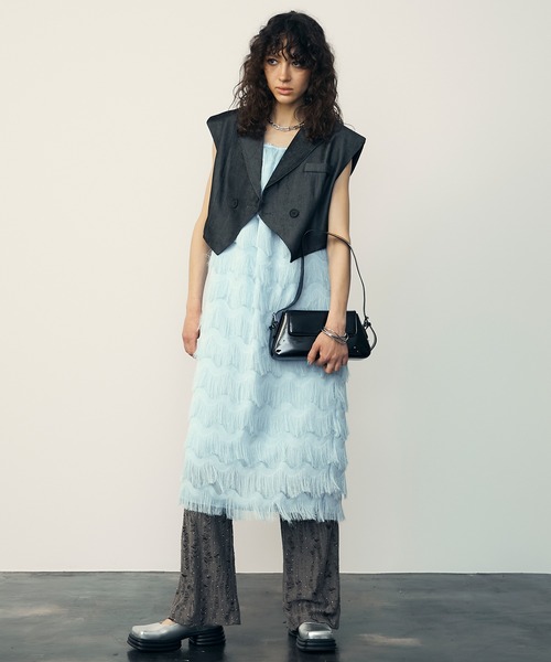 uyu.（ウユ）の「Rhinestone Damage Easy Pants / ラインストーンダメージイージーパンツ【uyu./ウユ】（その他パンツ・レディース・ブラック/ブラウン・M/S）」の13枚目の写真