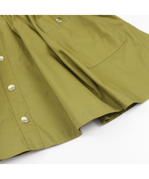 maarook（マルーク）の「ライトストレッチツイルｘボーダージャスカ風ワンピース（ワンピース・キッズ・グリーン・90cm/100cm/110cm/120cm/130cm）」の11枚目の写真