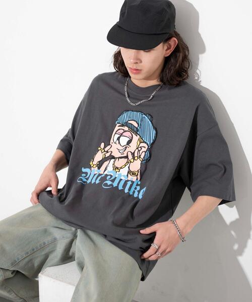 NEW JACK（ニュージャック）の「∴WEGO/別注NEW JACKグラフィックT（Tシャツ/カットソー・メンズ・ホワイト/スミクロ・MEDIUM/LARGE）」の2枚目の写真
