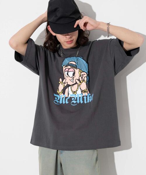 NEW JACK（ニュージャック）の「∴WEGO/別注NEW JACKグラフィックT（Tシャツ/カットソー・メンズ・ホワイト/スミクロ・MEDIUM/LARGE）」の9枚目の写真