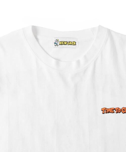 NEW JACK（ニュージャック）の「∴WEGO/別注NEW JACKグラフィックT（Tシャツ/カットソー・メンズ・ホワイト/スミクロ・MEDIUM/LARGE）」の21枚目の写真