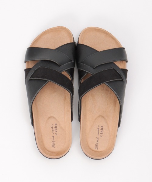 ikka（イッカ）の「クロスベルトサンダル（サンダル・メンズ・ダークブラウン/ブラック・M/L/XL）」の7枚目の写真