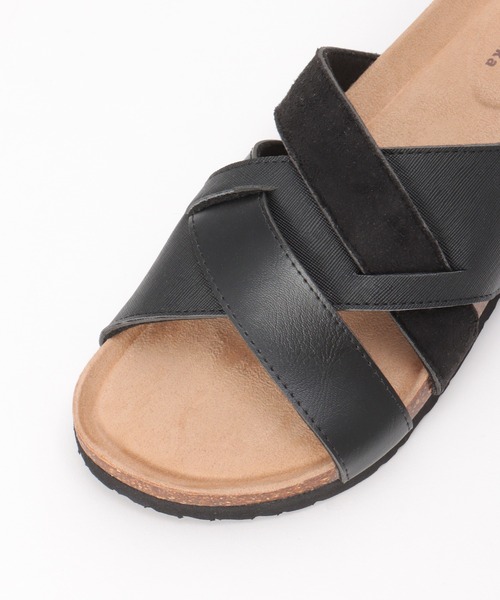 ikka（イッカ）の「クロスベルトサンダル（サンダル・メンズ・ダークブラウン/ブラック・M/L/XL）」の4枚目の写真