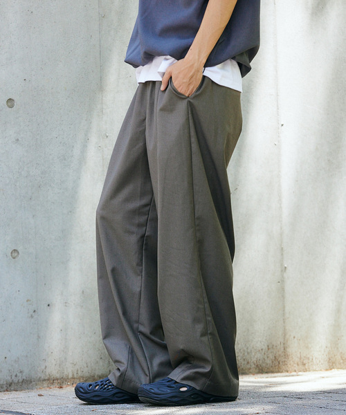 JOURNAL STANDARD（ジャーナルスタンダード）の「T/R モダン ワイドスラックス（スラックス・メンズ・ブラック/チャコールグレー/サファリグリーン・MEDIUM/LARGE）」の22枚目の写真
