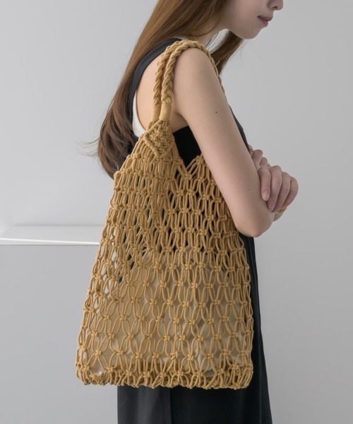 NEUNA（ヌナ）の「巾着付きハンモックトートバッグ（トートバッグ・レディース・ホワイト/ブラック/ブラウン・FREE）」の3枚目の写真