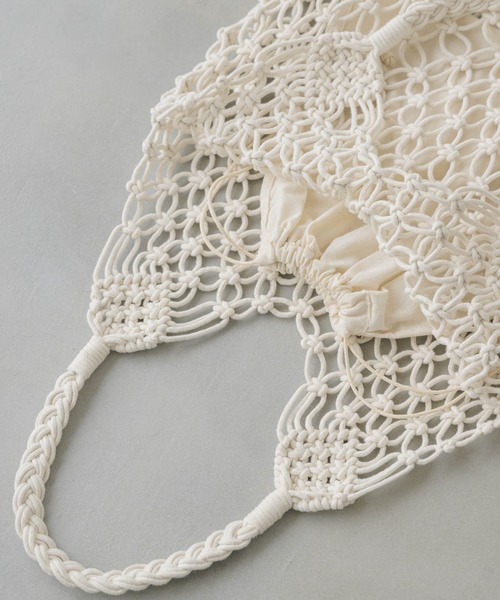 NEUNA（ヌナ）の「巾着付きハンモックトートバッグ（トートバッグ・レディース・ホワイト/ブラック/ブラウン・FREE）」の16枚目の写真