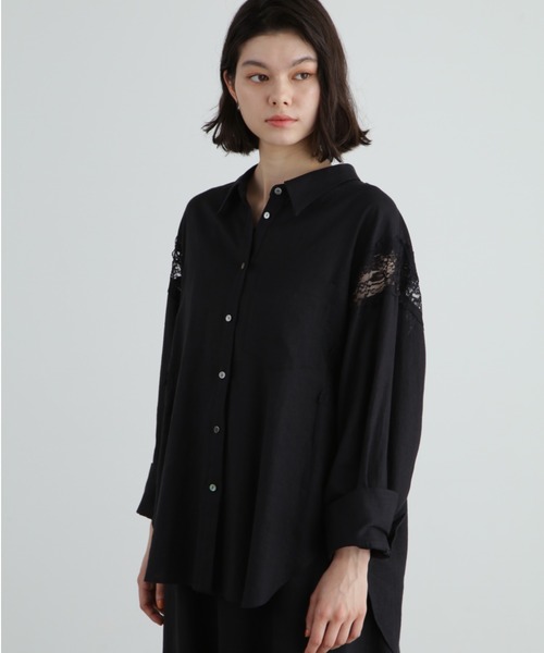 JILLSTUART◆レーヨン麻シャツ/FREE/リネン/WHT/092-4210003// JILL STUART（ジルスチュアート）の「◇レーヨン麻シャツ
