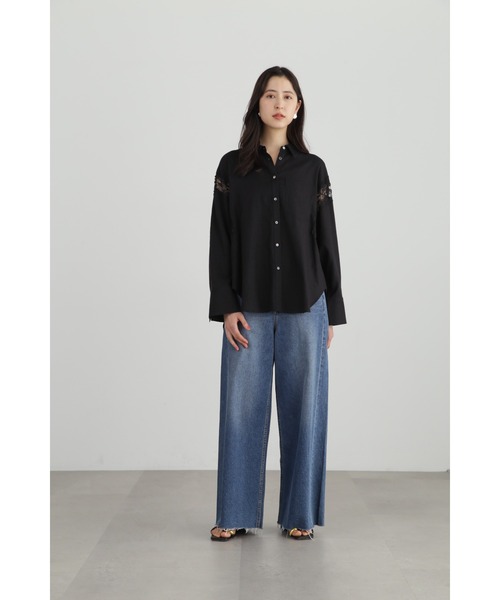 JILLSTUART◆レーヨン麻シャツ/FREE/リネン/WHT/092-4210003// JILL STUART（ジルスチュアート）の「◇レーヨン麻シャツ