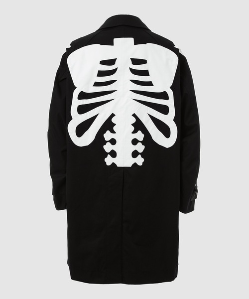 TAKAHIROMIYASHITATheSoloIst.(タカヒロミヤシタザソロイスト)の「soutien collar coat.(ステンカラーコート・メンズ・ブラック×ホワイト/ベージュ系その他2/ブラック×ブラック/ベージュ系その他・44)」の6枚目の写真