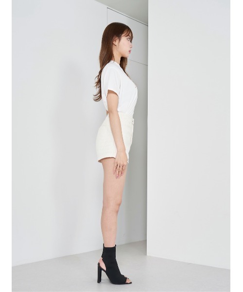 Darich ダーリッチ キルティングアップリケTシャツ ダーリッチ Darich キルティングアップリケTシャツ （ホワイト