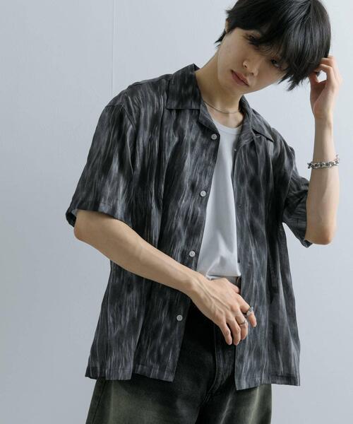 SENSE OF PLACE by URBAN RESEARCH（センスオブプレイスバイアーバンリサーチ）の「マーブルプリントオープンカラーシャツ（シャツ/ブラウス・メンズ・その他1/その他3/その他2・MEDIUM/LARGE）」の9枚目の写真