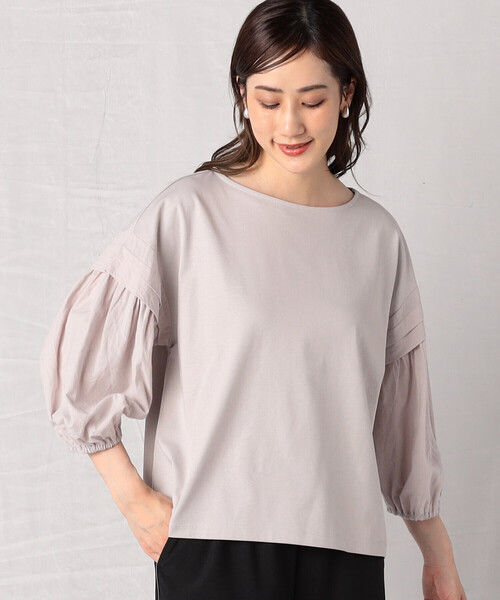 ボリュームスリーブコンビTEE