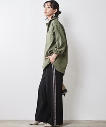 CHIC STYLE | 大きいサイズ サイドラインスラックス シックスタイル(スラックス)