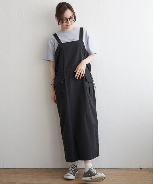 LBC（エルビーシー）の「ミニロゴ刺繍Tシャツ（Tシャツ/カットソー・レディース・ブルー/ホワイト/グリーン/チャコール/オレンジ・L/M）」の9枚目の写真