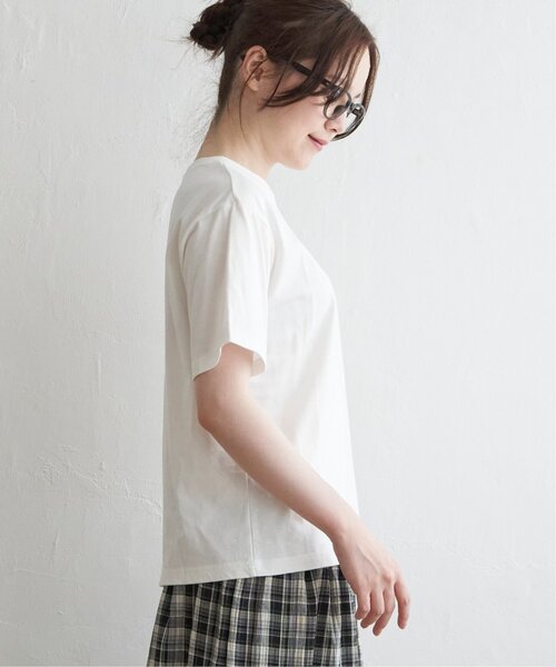 LBC（エルビーシー）の「ミニロゴ刺繍Tシャツ（Tシャツ/カットソー・レディース・ブルー/ホワイト/グリーン/チャコール/オレンジ・L/M）」の18枚目の写真