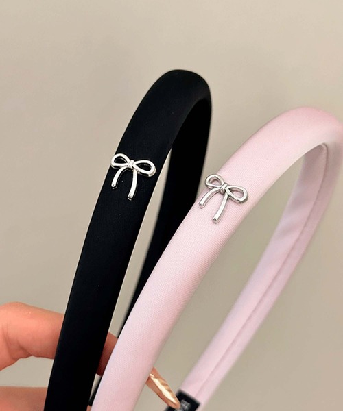LAFFMO（ラフモ）の「リボンモチーフカチューシャ（カチューシャ・レディース・ブラック/パープル・F）」の5枚目の写真