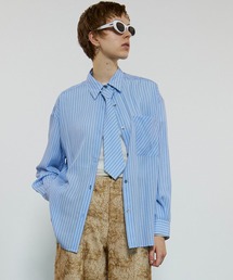 MAISON SPECIAL | Tie Shirt/ネクタイシャツ【MAISON SPECIAL/メゾンスペシャル】(シャツ/ブラウス)
