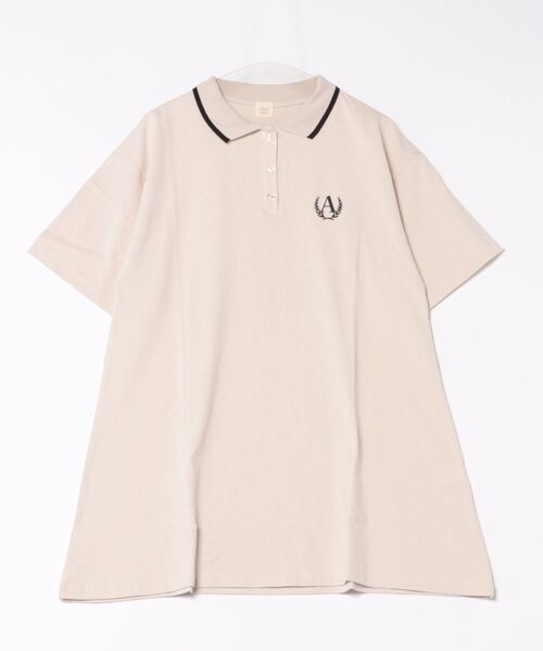 apres jour clair（アプレジュールクレア）の「【apres jour clair】オーバーサイズポロチュニック【ZOZOTOWN限定アイテム】（ワンピース・レディース・アイボリー/グレー/ブラック・X-LARGE/フリー）」の22枚目の写真