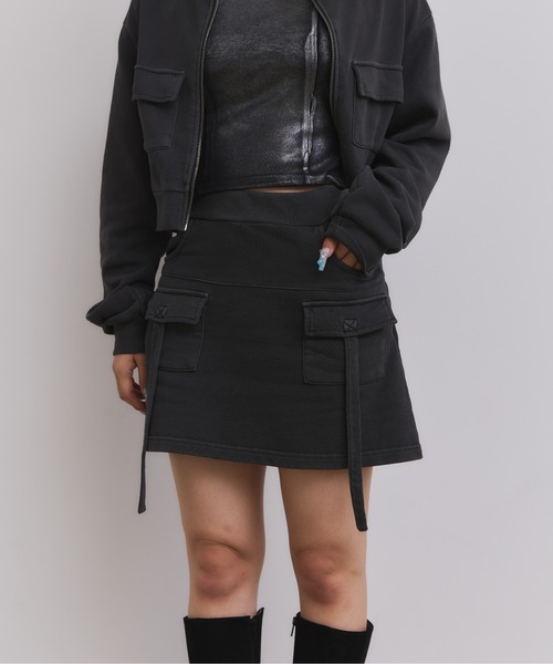 正規品♡FURFUR♡ジャガード上下セット♡ブラック ファーファー FURFUR ダブルフェイストートバッグM （BLK