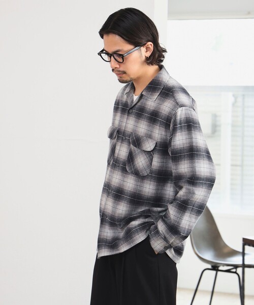 PENDLETON（ペンドルトン）の「PENDLETON / 別注 オープンカラー シャツ（シャツ/ブラウス・メンズ・オレンジ/グレイッシュベージュ/グレー・SMALL/MEDIUM/LARGE/X-LARGE）」の18枚目の写真