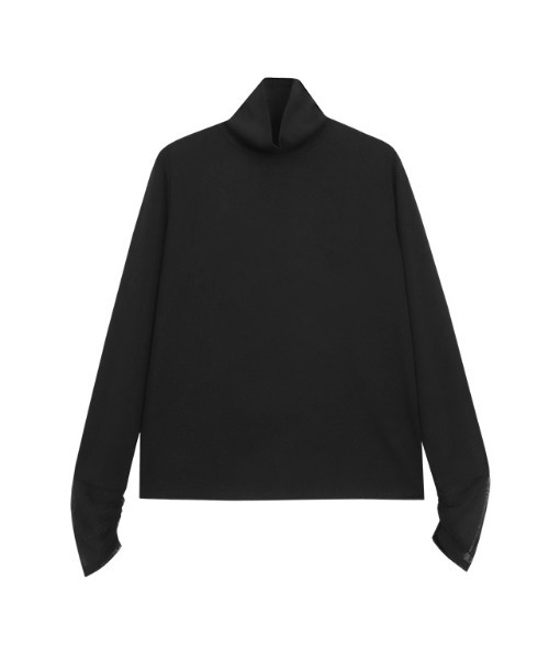 Pierrot(ピエロ)の「【静電気防止】シアーカフス/タートルネックドッキングカットソー(Tシャツ/カットソー・レディース・ブラック系その他/ホワイト系その他/その他・M/L)」の8枚目の写真