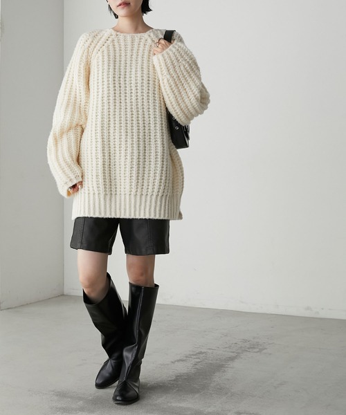 forksy.（フォルクシー）の「【forksy.】ストレートボリュームロングブーツ（ブーツ・レディース・ブラック/ブラウン・S/M/L/LL）」の11枚目の写真