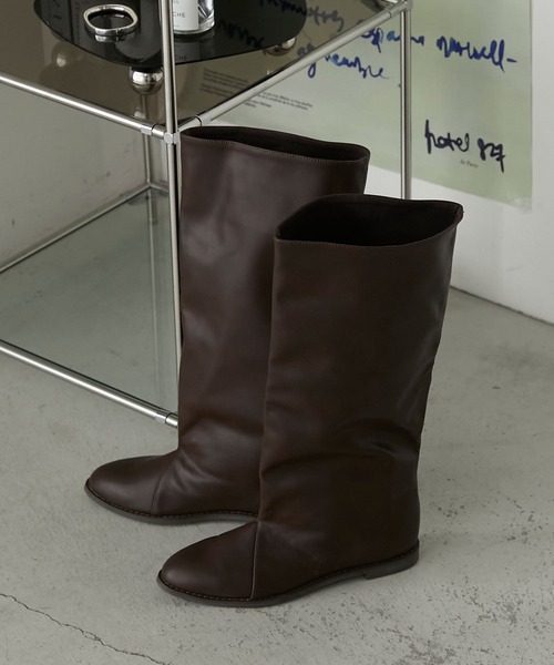 forksy.（フォルクシー）の「【forksy.】ストレートボリュームロングブーツ（ブーツ・レディース・ブラック/ブラウン・S/M/L/LL）」の17枚目の写真