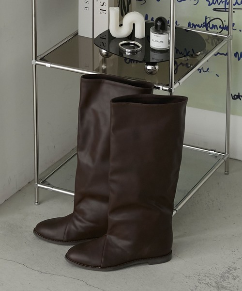 forksy.（フォルクシー）の「【forksy.】ストレートボリュームロングブーツ（ブーツ・レディース・ブラック/ブラウン・S/M/L/LL）」の18枚目の写真