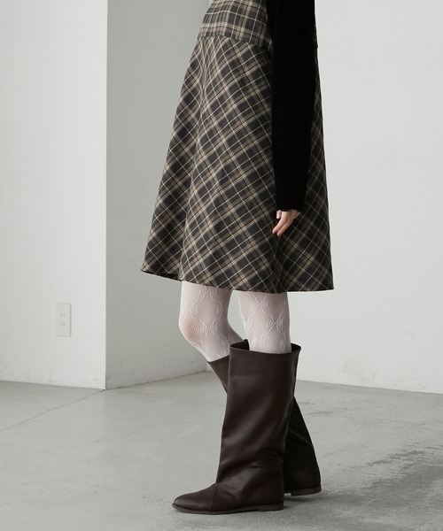 forksy.（フォルクシー）の「【forksy.】ストレートボリュームロングブーツ（ブーツ・レディース・ブラック/ブラウン・S/M/L/LL）」の21枚目の写真