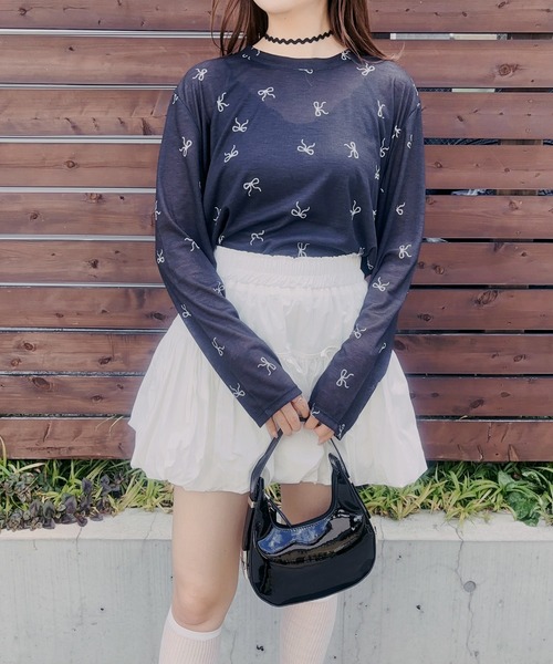 Newlyme（ニューリーミー）の「ハーフムーンコンパクトバッグ（ショルダーバッグ・レディース・ブラック/レッド/ホワイト・FREE）」の4枚目の写真