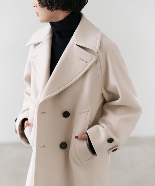 セール】Super140s 起毛メルトンPコート（ピーコート）｜VERMEIL par