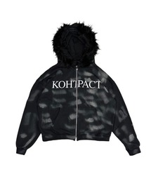 Never mind the XU / Chikashitsu+ | ストリートファッション DIG YOUR OWN GRAVE ディグ ユア オウン グレイブ FUR ZIP HOODY ファージップフーディー ジップパーカー 長袖パーカー 長袖フーディー ダーティー グランジ 羽織り 韓国ファッション 韓国 ストリート(パーカー)