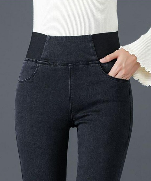 ハイウエスト レディース スキニータイトデニムパンツ レギンス