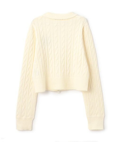 by LOVEiT（バイラビット）の「ダブルジップニットカーディガン（カーディガン/ボレロ・キッズ・アイボリー/サックスブルー/ブラック/グレー・120cm/130cm/140cm/150cm/160cm）」の6枚目の写真