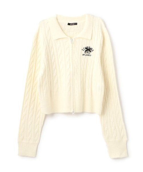 by LOVEiT（バイラビット）の「ダブルジップニットカーディガン（カーディガン/ボレロ・キッズ・アイボリー/サックスブルー/ブラック/グレー・120cm/130cm/140cm/150cm/160cm）」の14枚目の写真