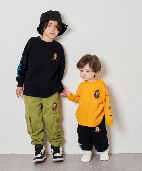 XLARGE KIDS（エクストララージキッズ）の「ファニーゴリラカーゴスウェットパンツ（その他パンツ・キッズ・カーキ/トップグレー/ブラック・130cm/120cm/110cm/100cm/90cm/80ｃｍ/140cm）」の6枚目の写真