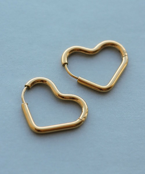 Cepica（セピカ）の「ハートワンタッチステンレスピアス（ピアス（両耳用）・レディース・シルバー/ゴールド・FREE）」の2枚目の写真