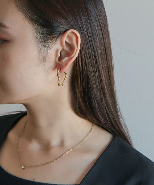 Cepica（セピカ）の「ハートワンタッチステンレスピアス（ピアス（両耳用）・レディース・シルバー/ゴールド・FREE）」の10枚目の写真