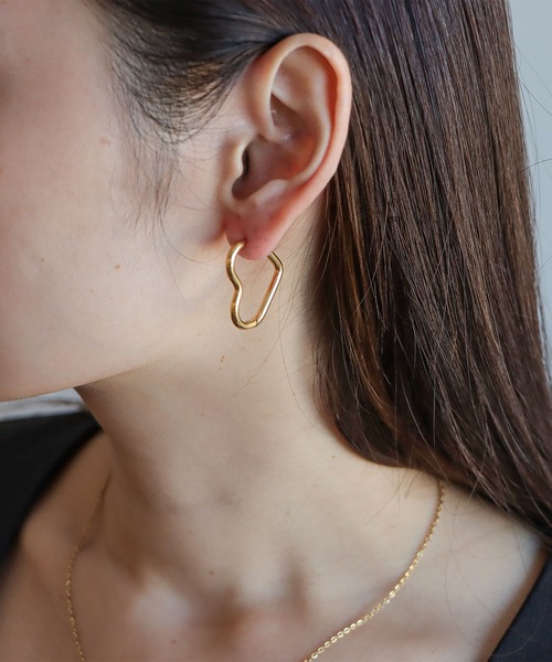 Cepica（セピカ）の「ハートワンタッチステンレスピアス（ピアス（両耳用）・レディース・シルバー/ゴールド・FREE）」の9枚目の写真