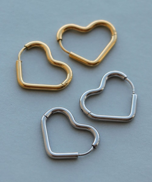 Cepica（セピカ）の「ハートワンタッチステンレスピアス（ピアス（両耳用）・レディース・シルバー/ゴールド・FREE）」の8枚目の写真