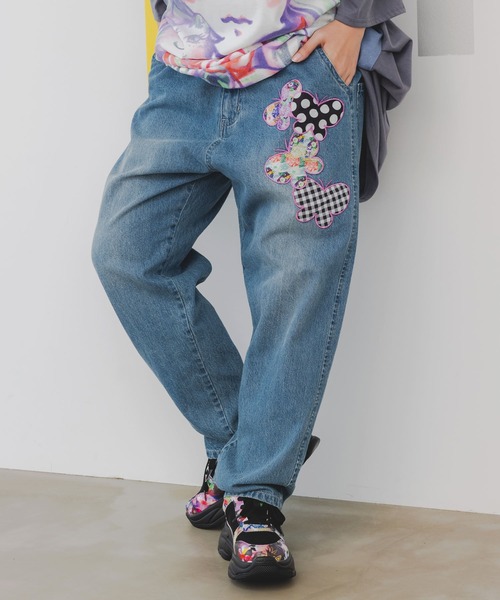 講談社 - 専用 ScoLar パンツ デニム ジーンズ 143653：蝶刺繍アップリケデニム