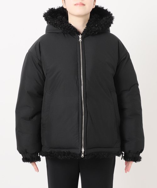 INSCRIRE(アンスクリア)の「INSCRIRE(アンスクリア) Cury Hair Hoodie I24AWBZ70(その他アウター・レディース・ブラック・X-SMALL)」の5枚目の写真