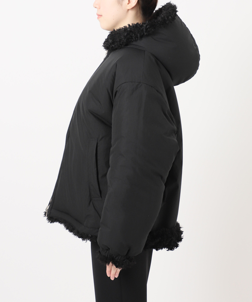 INSCRIRE(アンスクリア)の「INSCRIRE(アンスクリア) Cury Hair Hoodie I24AWBZ70(その他アウター・レディース・ブラック・X-SMALL)」の6枚目の写真