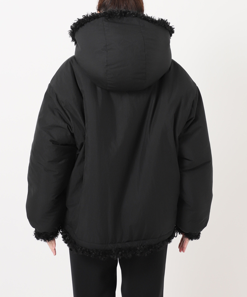 INSCRIRE(アンスクリア)の「INSCRIRE(アンスクリア) Cury Hair Hoodie I24AWBZ70(その他アウター・レディース・ブラック・X-SMALL)」の7枚目の写真