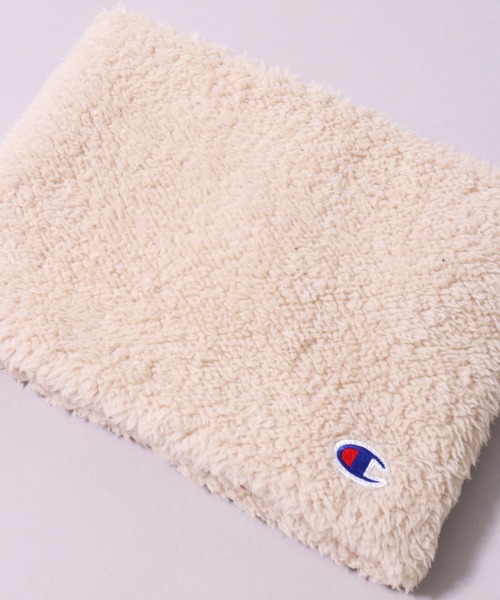 Champion(チャンピオン)の「(LF)【Champion】【キッズ】ボア フリース ネックウォーマー(ネックウォーマー/スヌード・キッズ・ライラック/ブラック/ミント/スモークピンク/ベージュ/ブラウン/ネイビー/ブルー・ONE SIZE)」の1枚目の写真