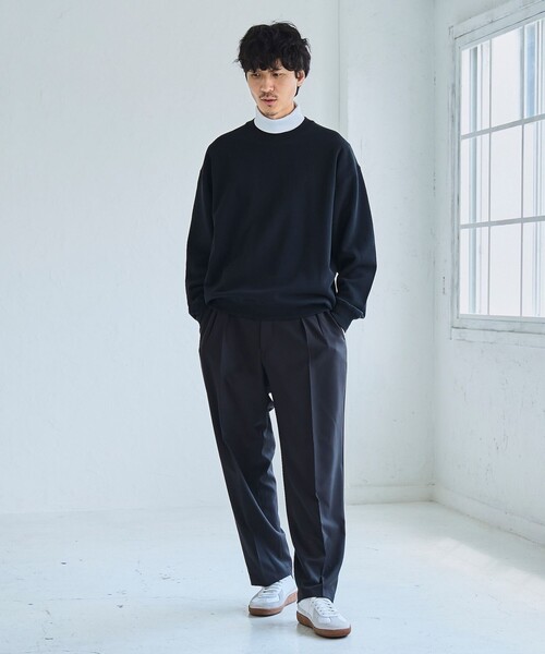 RONEL(ロネル)の「ポリバスケット2プリーツスラックス(スラックス・メンズ・ダークブラウン/ダークグレー/ネイビー/ブラック・M/L)」の8枚目の写真