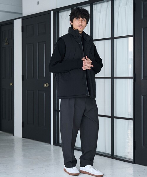 RONEL(ロネル)の「ポリバスケット2プリーツスラックス(スラックス・メンズ・ダークブラウン/ダークグレー/ネイビー/ブラック・M/L)」の14枚目の写真