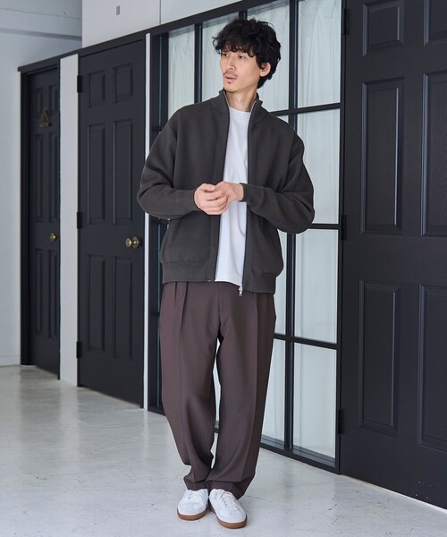 RONEL(ロネル)の「ポリバスケット2プリーツスラックス(スラックス・メンズ・ダークブラウン/ダークグレー/ネイビー/ブラック・M/L)」の22枚目の写真