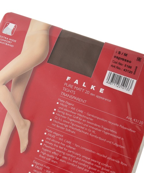 FALKE（ファルケ）の「【FALKE（ファルケ）】Pure Matt 20 Tights（タイツ/ストッキング・レディース・ブラック/ブラウン系その他3・FREE）」の4枚目の写真