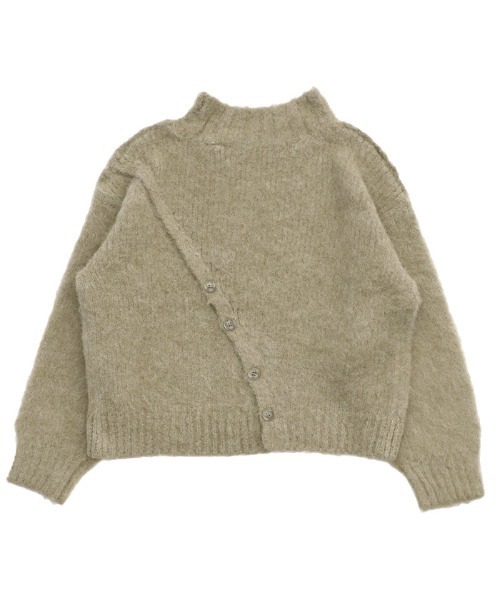 セール】【新色追加】2WAYボタンスリットモヘアライクニット（ニット